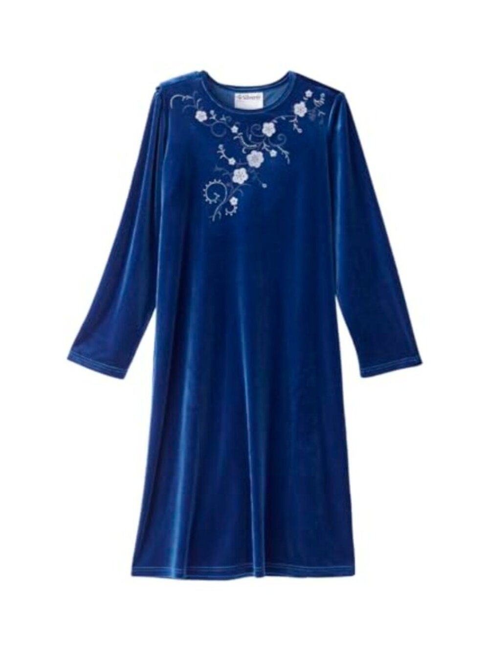 Silvert's Adaptive Open Back Velvet Dress Assisted Dressing